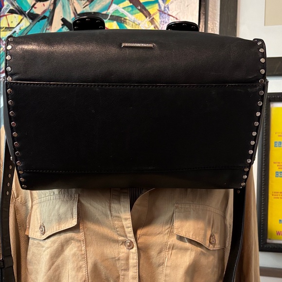 Rebecca Minkoff Midnighter Black Fully Studded Leather Handbag - Picture 5 of 8